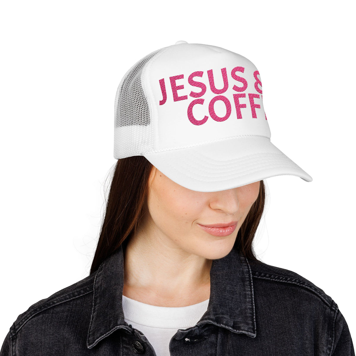 Jesus & coffee embroidered hat