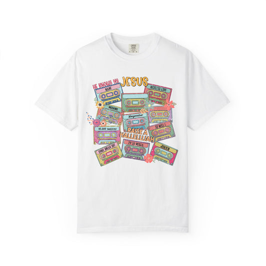 Retro Cassette 'Praise Jesus' T-Shirt