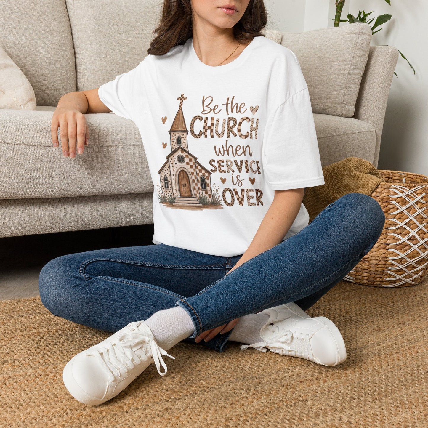 Be the Church when service is over- Tshirt