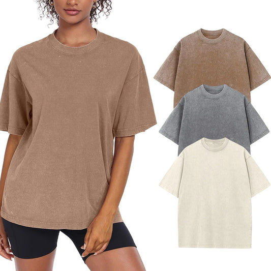 Vintage Oversized Cotton Workout T-Shirt