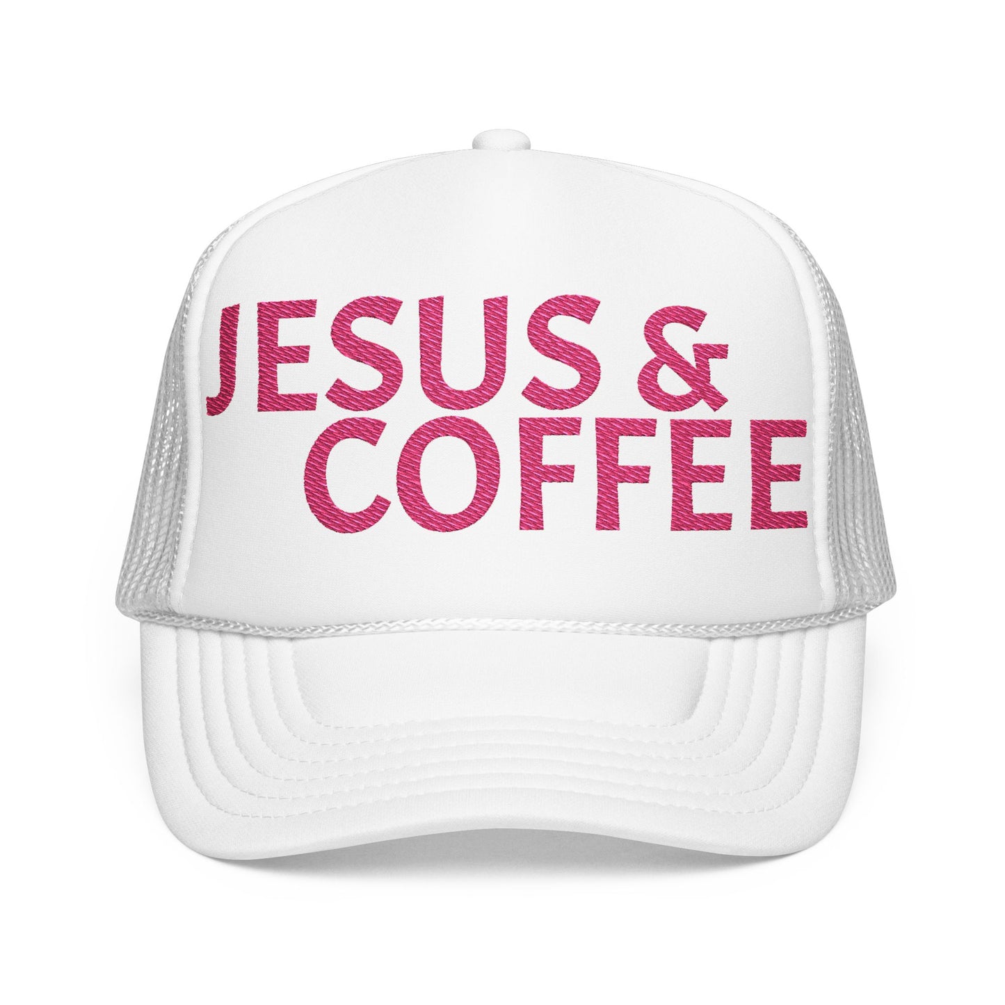 Jesus & coffee embroidered hat