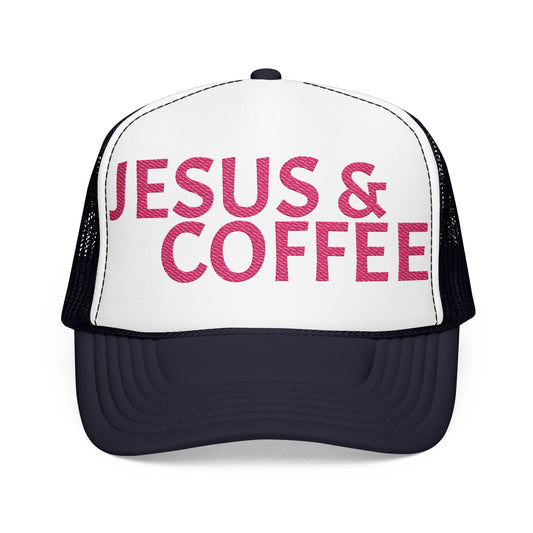 Jesus & coffee embroidered hat